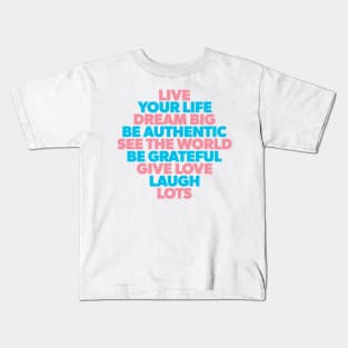 Necie's Rules of Life Kids T-Shirt